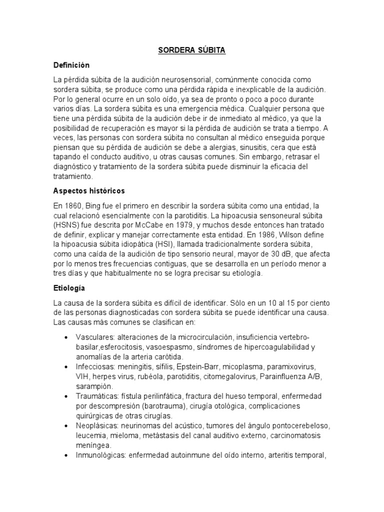 Sildenafil produce sordera