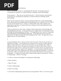 The Importance of Cultural Relativism