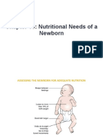 Chapter 19: Nutritional Needs of A Newborn