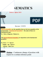 General Physics 1 Kinematics