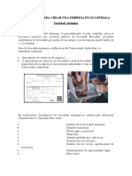 Requisitos para Crear Una Empresa en Guatemala