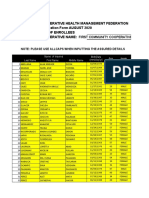 Cooperative Health Management Federation Declaration Form AUGUST 2020 List of Enrollees Cooperative Name