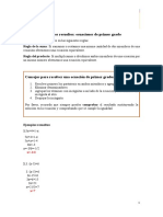 Ecuaciones primer grado  títulos ejercicios resueltos