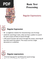 Basic Text Processing: Regular Expressions