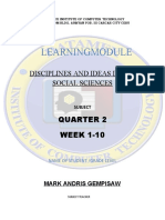 Learningmodule: Disciplines and Ideas in The Social Sciences