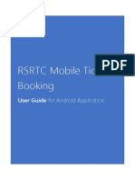 RSRTC Mobile Ticket Booking: User Guide