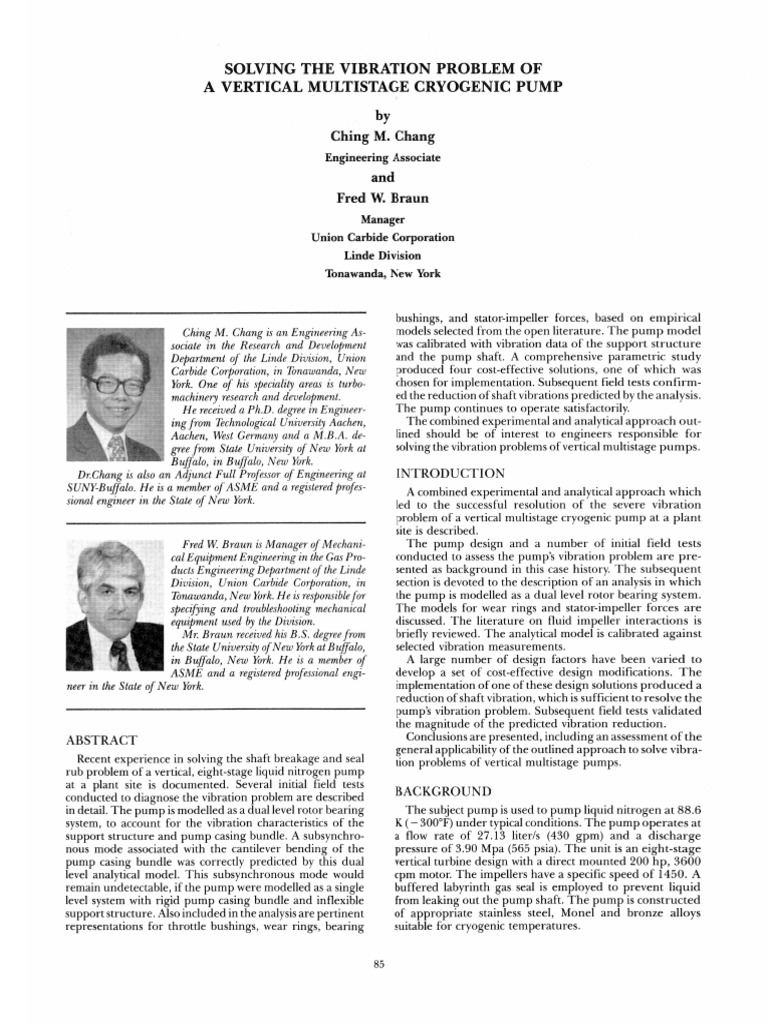 Vertical Pump Shaft Failure | PDF