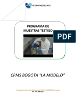 Programa de Muestras Testigo Modelo