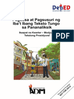 Signed Off Pagbabasa at Pagsusuri11 q4 m6 Tekstong