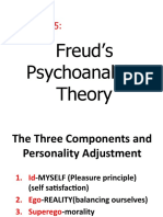 Freud's Psychoanalytic Theory: The Three Components and Personality Adjustment