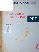 Jiddu Krishnamurti - La Crisis Del Hombre