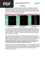 EE140/240A Cadence Editing Shortcuts Spring 2018: Schematic Editor Layout Editor Symbol Editor