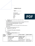 Lesson Plan - Sample