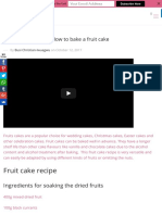 FRUIT CAKE RECIPE: How To Bake A Fruit Cake - Cakes & Sugarcraft Supplies