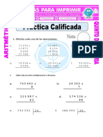 Práctica Calificada para Quinto de Primaria