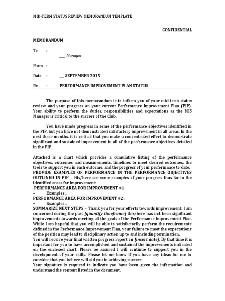 Midterm Status Review Template 2 | Download Free PDF | Cognition | Business