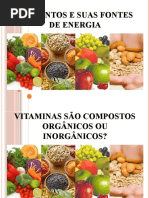 Alimentos e Suas Fontes de Energia
