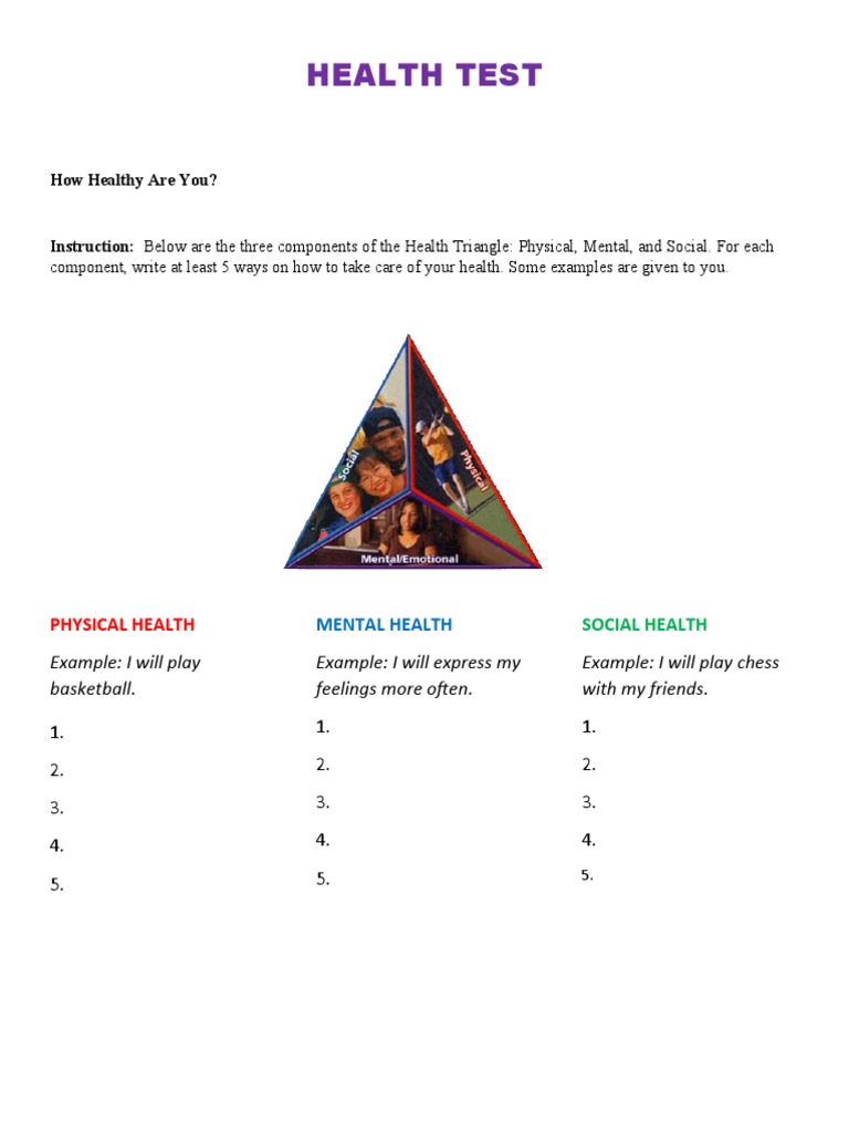 Health Test: How Healthy Are You? | PDF