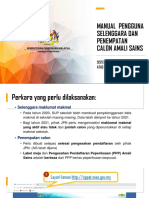 Manual Pengguna Selenggara Dan Penempatan Calon Amali Sains - 19052021