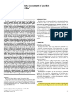 Final Report On The Safety Assessment of Lecithin and Hydrogenated Lecithin