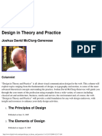 Design in Theory and Practice: Joshua David Mcclurg-Genevese