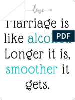 Marriage Is Like Alcohol