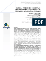 Sistema integrado de gestão em empresa de esquadrias