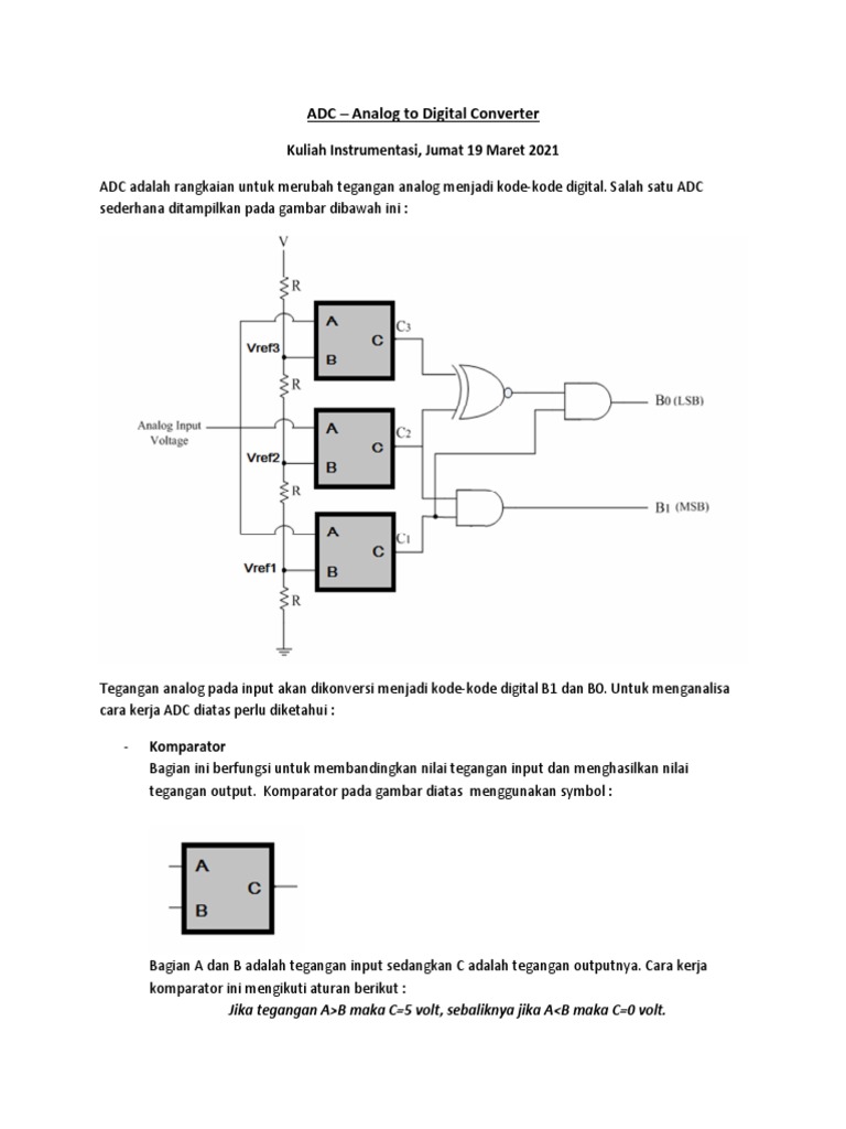 Cara Kerja ADC dan Analisisnya | PDF