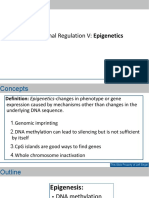 Transcriptional Regulation V: Epigenetics: Topic 26