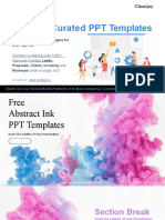 Abstract Ink Drop PowerPoint Templates