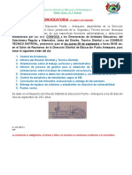 Convocatoria 30 Consejo Tecnico.