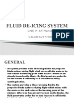 Fluid De-Icing System: Made By:Ratandeep Chaturvedi MS071807 Sub:Aircraft Structure System