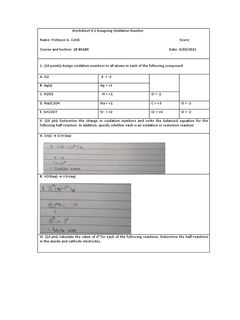 Module 4 Electrochemistry | PDF | Science & Mathematics