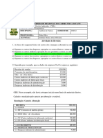 Atividade 4 - Análise de Custos