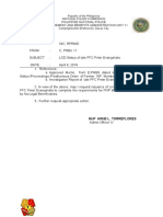 Memorandum: Philippine National Police PNP Retirement and Benefits Administration Unit 11
