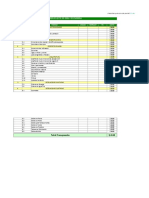 Planilla de Excel de Presupuesto de Obra de Vivienda