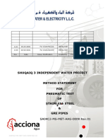 SA04C2-MS-MET-AAG-0009 Rev 01 Method Statement of Pneumatic Test For SS and GRE Pipes