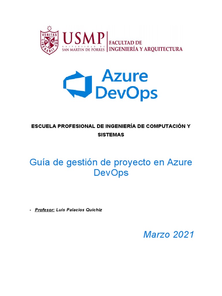Gestión de Proyectos en Azure DevOps | PDF | Informática | Desarrollo ...