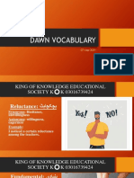 Dawn Vocabulary