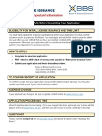 Instructions and Important Information: Initial License Issuance