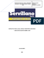 Instructivo Actualizado de Izaje, Cargue, Transporte, Descargue y Ubicacion de Equipos Remms - Agar Ok - Fecha