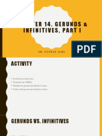 Chapter 14. Gerunds & Infinitives, Part I: Dr. Itithaz Jama