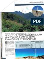 Proyecto Electrificacion Grupo XV 220 Localidades