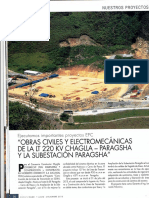 Obras Civiles Electromecanicas LT 220 LT Chaglla Paragsha