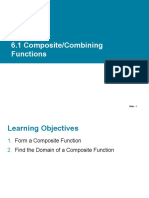 6.1 Composite/Combining Functions: Slide - 1 Slide - 1