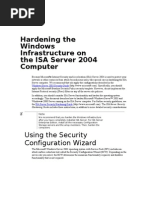 Hardening The Windows Infrastructure On The ISA Server 2004 Computer