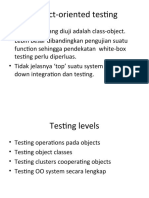 Object-Oriented Testing Principles