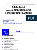 EEE 323/3 Instrumentation and Measurement Systems: Room: PPKEE 3.25 Ext: 6062 Email: Eeamirfuad@eng - Usm.my