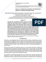Practical (Reflectivity As A Context$For$Teachers $professional$ Development: A"Mixedtmethods'Study
