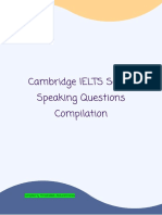 Cambridge IELTS Speaking Questions Compilation